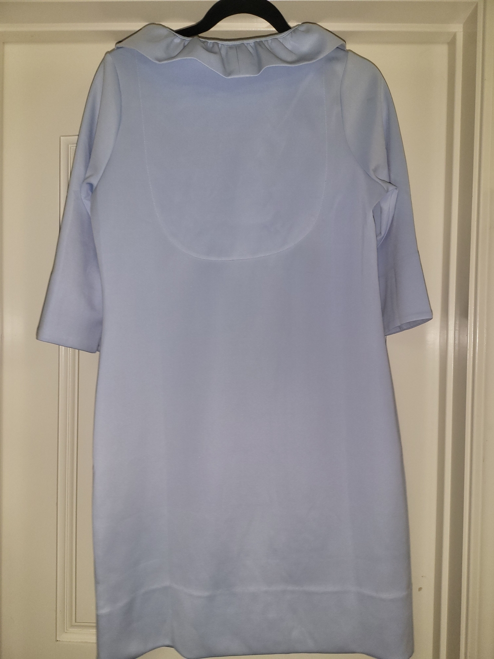 Gretchen Scott Designs Perwinkle Ruffle-Neck Midi Shift Dress Size XL NWT NEW - Picture 8 of 12